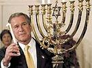 Bush lights menorah