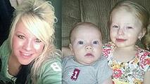 Heather Jackson and her two young children Celina, 3, and Wayne Jr., 18 months