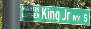 MLK Jr street sign
