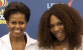 Michelle Obama and Serena Williams