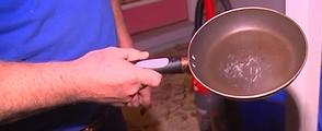 White victim's frying pan