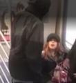 Nigger attacks White woman on subway